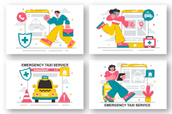 10 Emergency Taxi Service Illustration Product Image 3