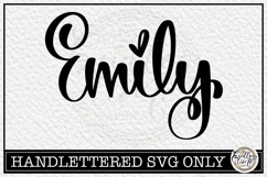 Emily - Handlettered Name SVG Cut file Product Image 1