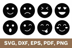 Emoji svg, emojis svg, emoji dxf, emojis dxf, Cricut, SVG Product Image 1