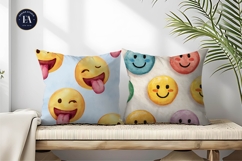 Clown Faces Watercolor Seamless Pattern Digital Paper Product Image 2