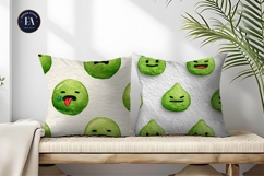 Emoji Face Watercolor Bold Expression Seamless Digital Paper Product Image 2