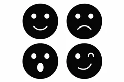Emoji svg, emojis svg, emoji dxf, emojis dxf, Cricut, SVG Product Image 2