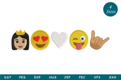 Emojis - Embroidery Design Product Image 1