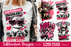 Sarcastic Valentine PNG Funny Sublimation 4 Designs Product Image 4