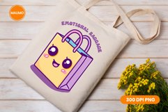 Emotional baggage, shopping tote clipart Product Image 2