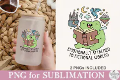 Emotionally Attached to Fictional Worlds Frog PNG Product Image 5