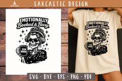 Emotionally Booked Skeleton SVG