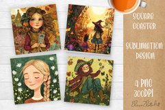 Tarot Card Funny, Square Coaster, Sarcastic Sublimation Product Image 1