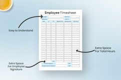 Fillable Employee Timesheet Printable Product Image 2