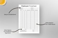Fillable Employee Timesheet Printable Product Image 2