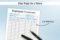 Fillable Employee Timesheet Printable Product Image 5