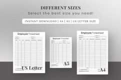 Fillable Employee Timesheet Printable Product Image 10