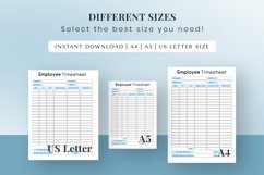 Fillable Employee Timesheet Printable Product Image 10