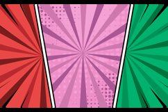 Empty colorful pop art comic cartoon background art Product Image 2