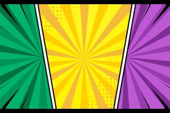 Empty colorful pop art comic cartoon background design Product Image 2