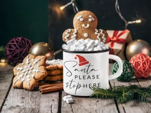 Santa please stop here, Santa svg, Santa cookies svg Product Image 4