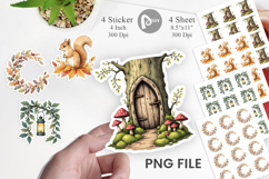 Enchanted Autumn Forest Sticker Product Image 1