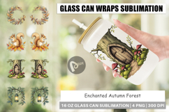 Glass Can Enchanted Autumn Forest Product Image 1