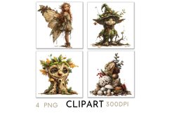 Enchanted Christmas Illustrations Watercolor Clipart PNG