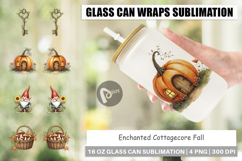 Glass Can Enchanted Fall Cottagecore Product Image 1