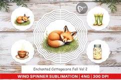Wind Spinner Enchanted Fall Cottagecore Product Image 1