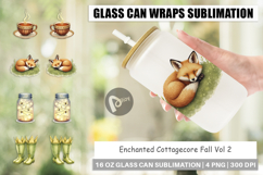 Glass Can Enchanted Fall Cottagecore Product Image 1