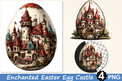 Enchanted Easter Egg Castle Clipart Product Image 1