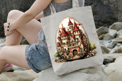 Enchanted Easter Egg Castle Clipart Product Image 3