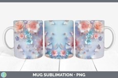 GorgeousEnchanted Flowers 3D Mug Wrap design.