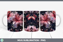 GorgeousEnchanted Flowers 3D Mug Wrap design.