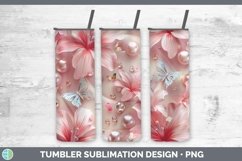 GorgeousEnchanted Flowers 3D Tumbler design.