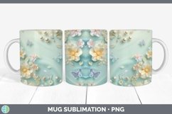 GorgeousEnchanted Flowers 3D Mug Wrap design.