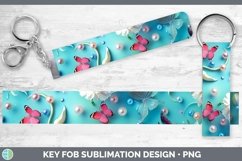 GorgeousEnchanted Flowers 3D Key Fob design.