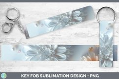 GorgeousEnchanted Flowers 3D Key Fob design.