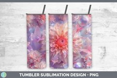 GorgeousEnchanted Flowers 3D Tumbler design.