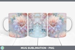 GorgeousEnchanted Flowers 3D Mug Wrap design.