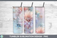 GorgeousEnchanted Flowers 3D Tumbler design.