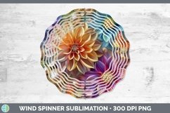 GorgeousEnchanted Flowers 3D Wind Spinner design.