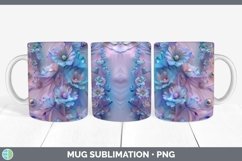 GorgeousEnchanted Flowers 3D Mug Wrap design.