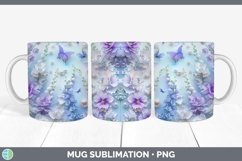 GorgeousEnchanted Flowers 3D Mug Wrap design.