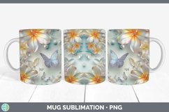 GorgeousEnchanted Flowers 3D Mug Wrap design.