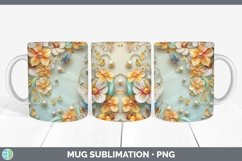 GorgeousEnchanted Flowers 3D Mug Wrap design.
