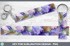 GorgeousEnchanted Flowers 3D Key Fob design.