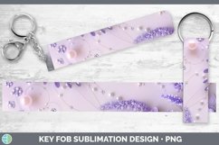 GorgeousEnchanted Flowers 3D Key Fob design.