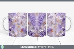 GorgeousEnchanted Flowers 3D Mug Wrap design.