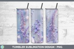 GorgeousEnchanted Flowers 3D Tumbler design.