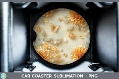 GorgeousEnchanted Flowers 3D Car Coaster design.