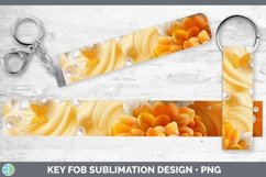 GorgeousEnchanted Flowers 3D Key Fob design.