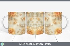 GorgeousEnchanted Flowers 3D Mug Wrap design.