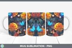 GorgeousEnchanted Flowers 3D Mug Wrap design.